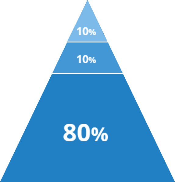 10% 10% 80%